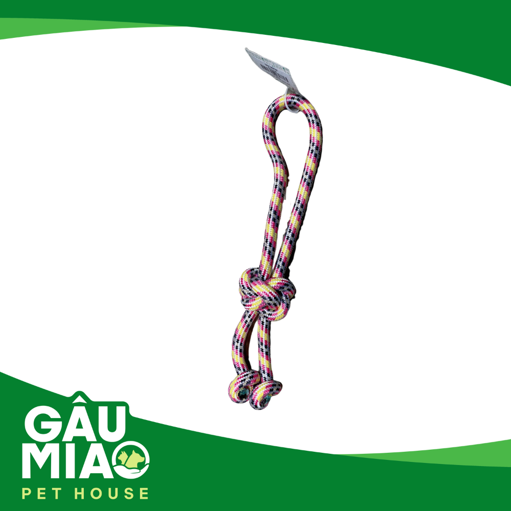 Đồ chơi dây thừng 2 râu thắt nơ