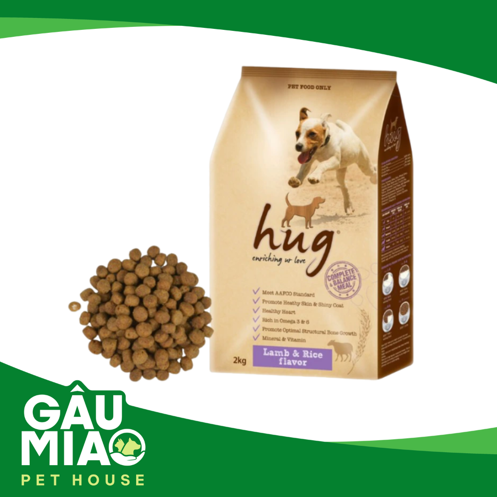 Hug Dry Dog Food - thức ăn hạt cho chó 2kg