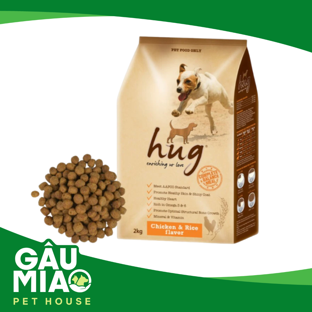 Hug Dry Dog Food - thức ăn hạt cho chó 2kg