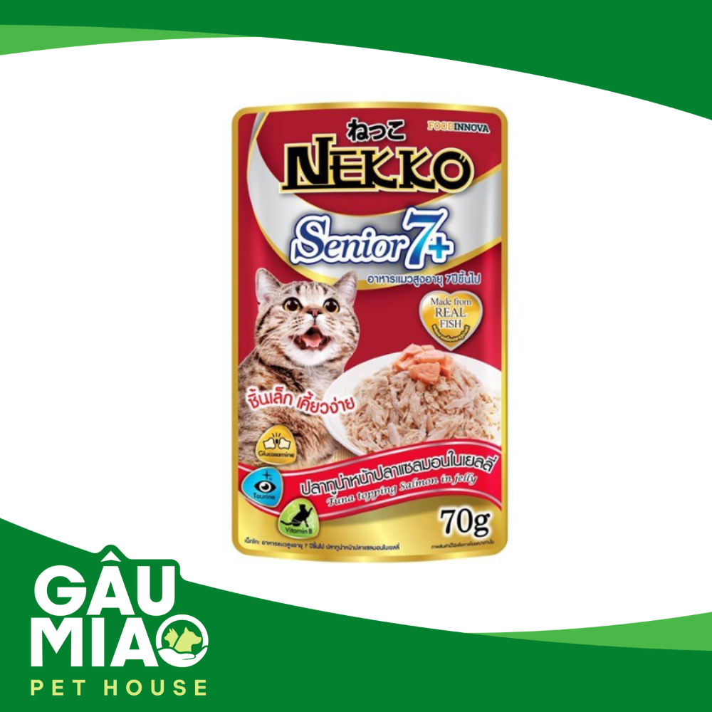Pate Nekko cho mèo lớn tuổi 70g