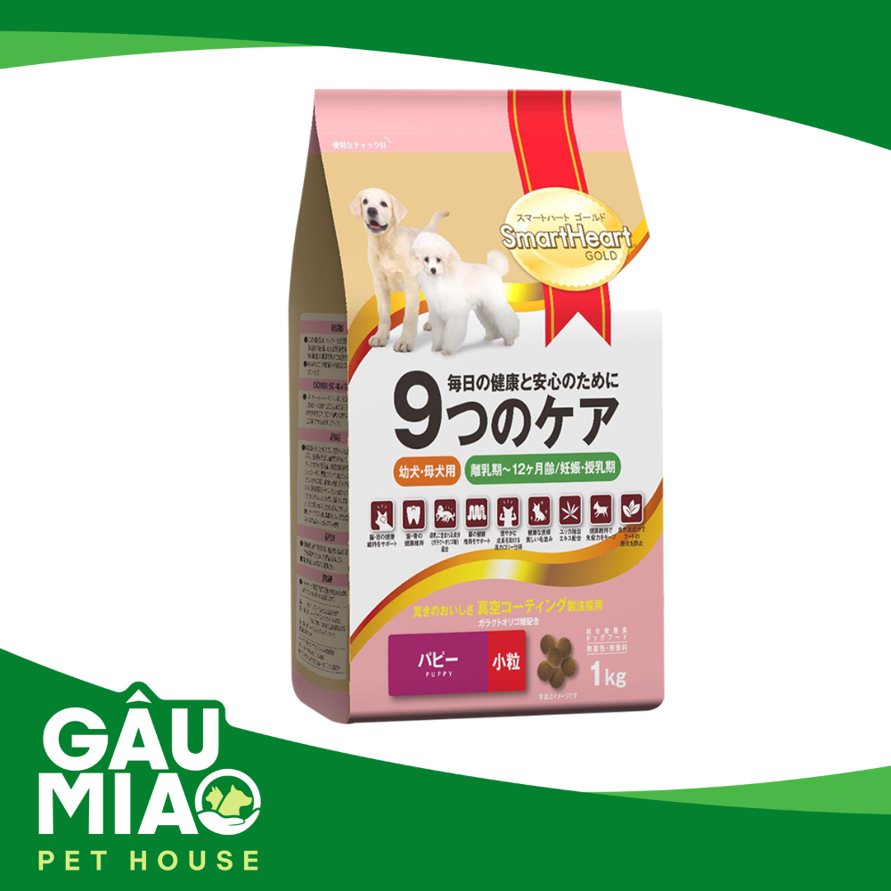 SmartHeart Gold Puppy 1kg - Thức ăn hạt cho chó con
