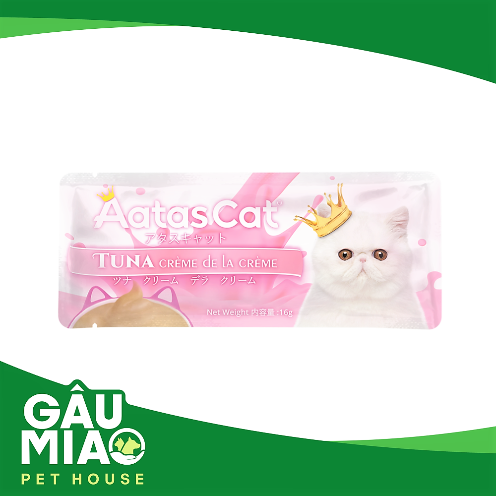 Aatas Cat Creme - Sốt kem thưởng cho mèo gói 16g