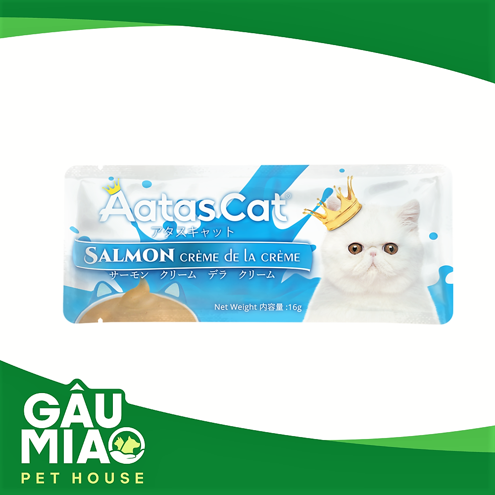 Aatas Cat Creme - Sốt kem thưởng cho mèo gói 16g