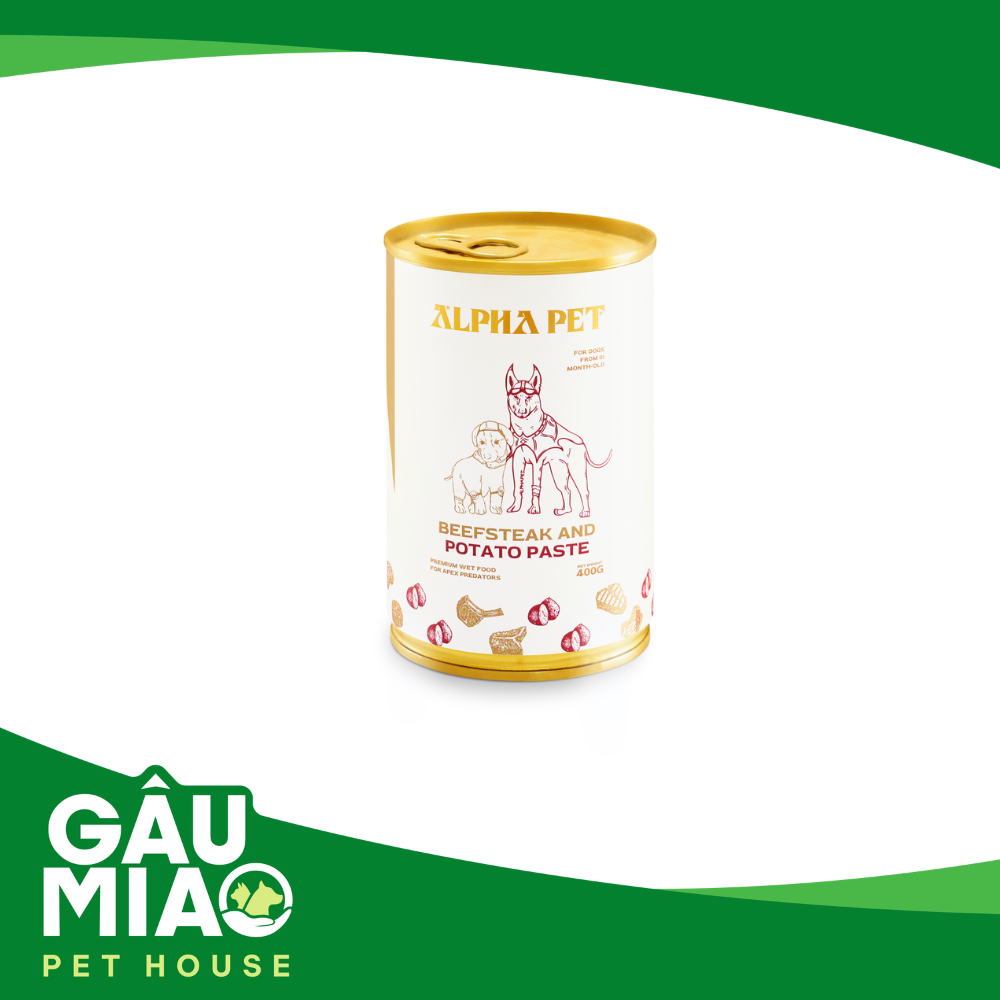 Alpha pet - pate cho chó từ 1 tháng tuổi 400g