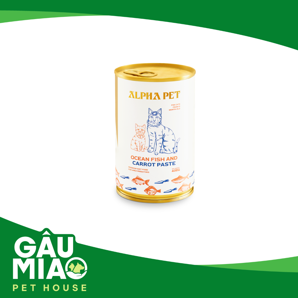 Alpha pet - pate cá biển cho mèo từ 1 tháng tuổi 400g