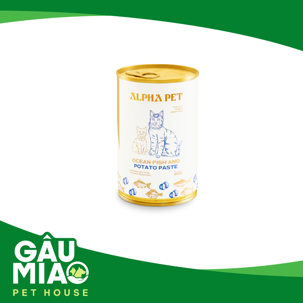 Alpha pet - pate cá biển cho mèo từ 1 tháng tuổi 400g