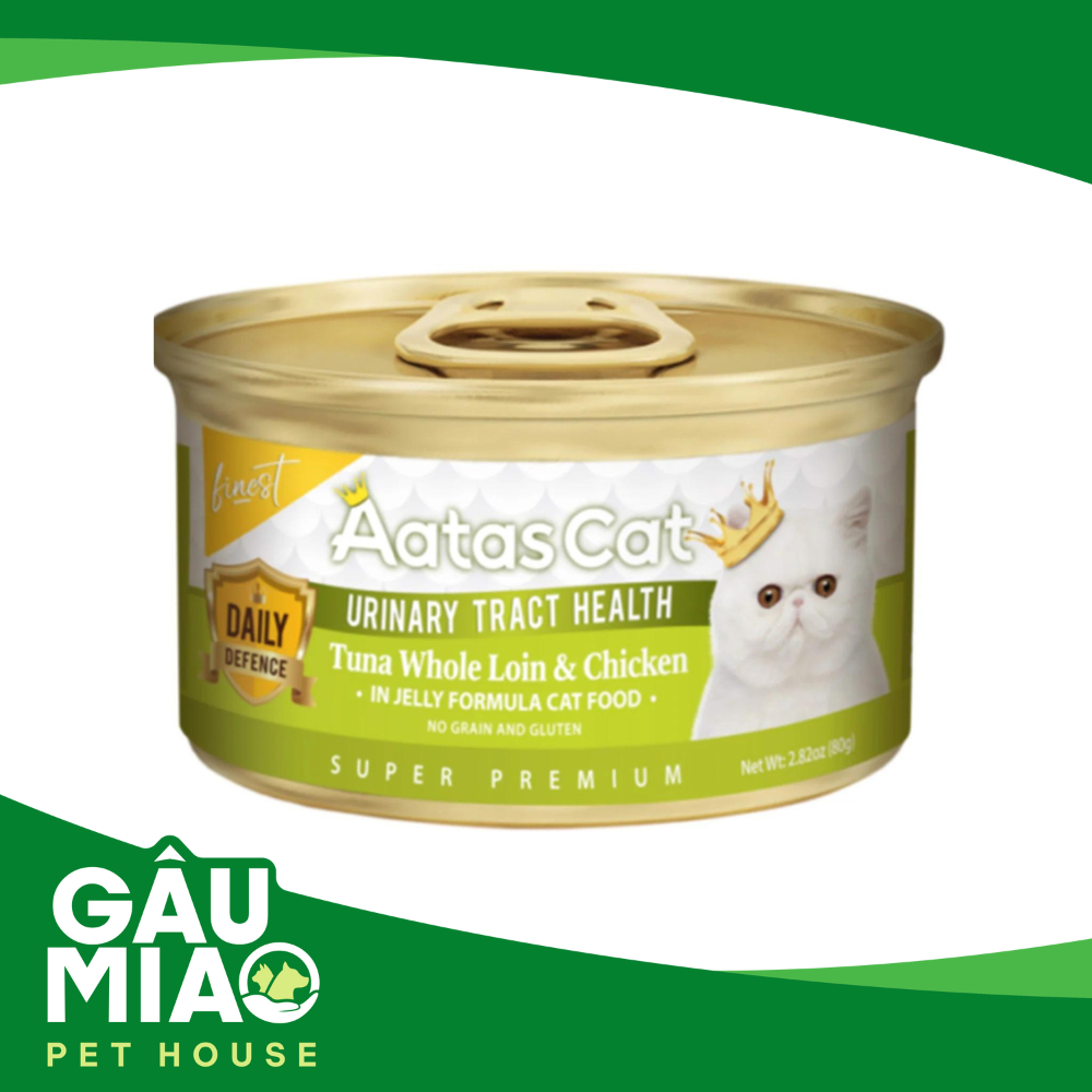 Aatas Cat Daily Defence-Pate chức năng-Thăn cá ngừ & gà 80g