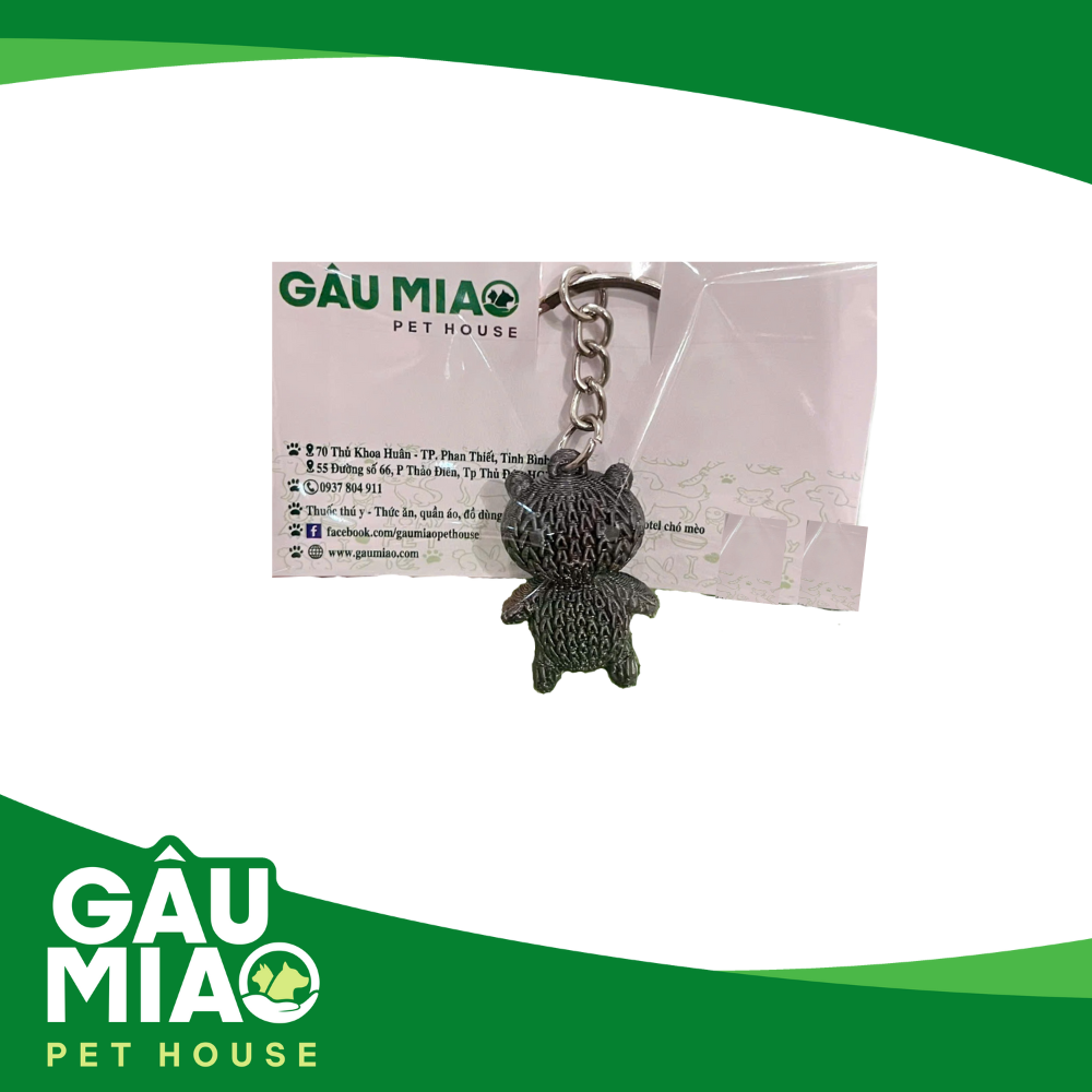 Móc khoá gấu len