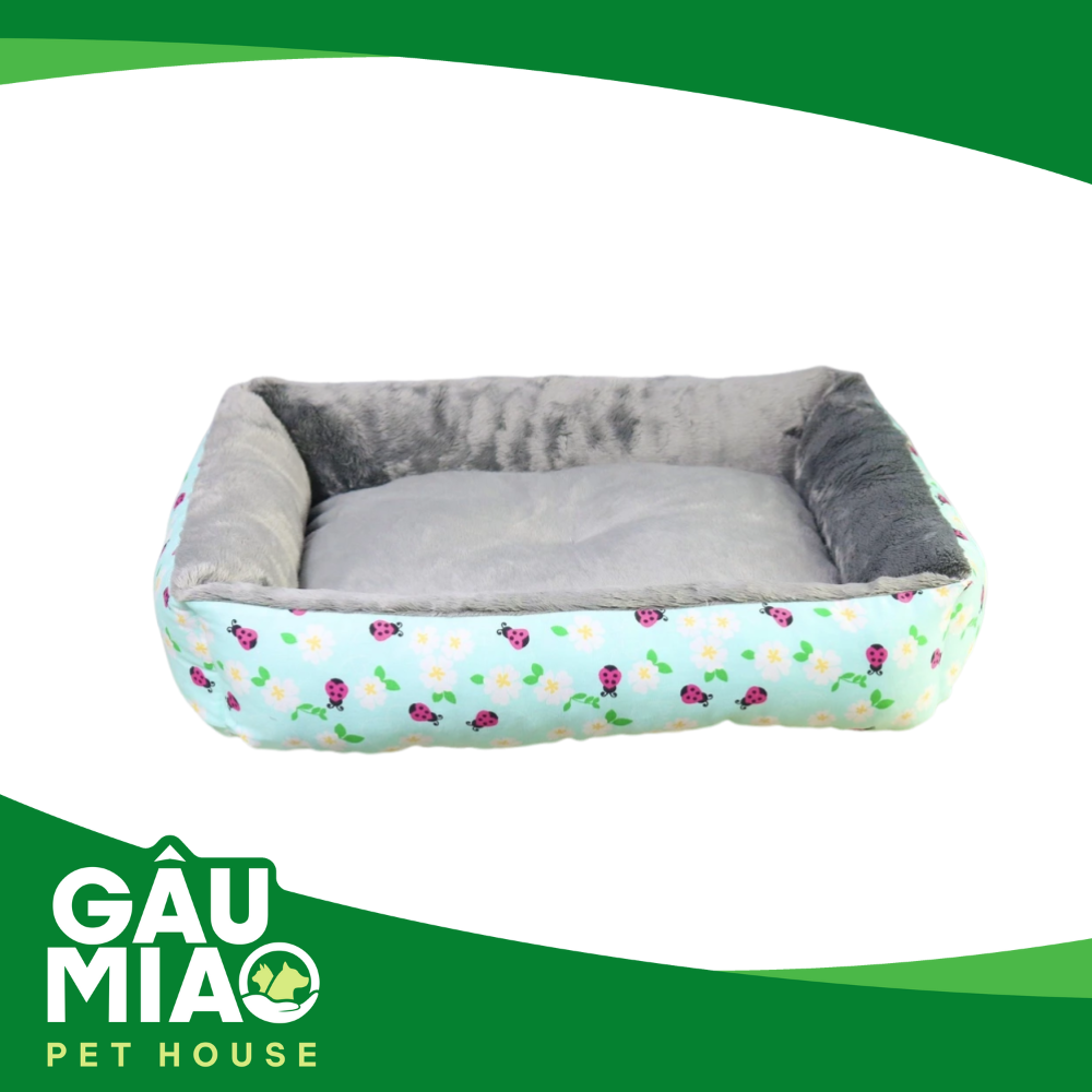 Nệm vuông hoạ tiết con bọ