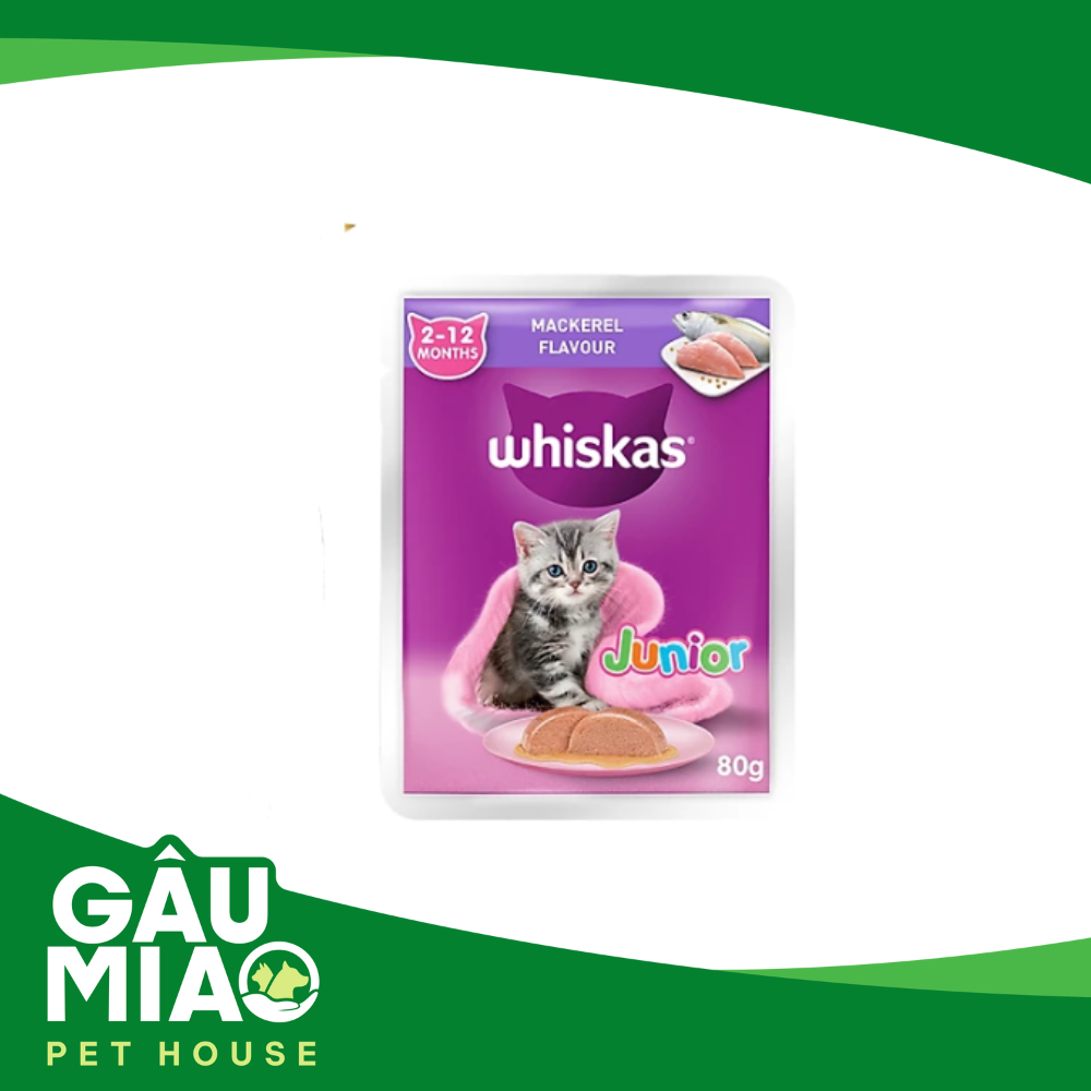 Whiskas Pate Junior-pate cho mèo con 80g