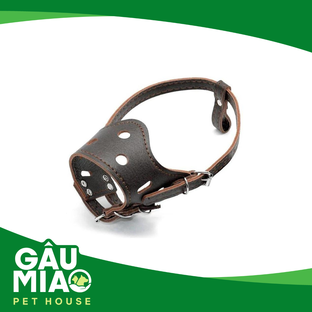 Rọ mõm cho chó bằng da (Pu)