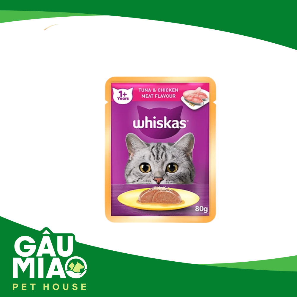Whiskas Pate Adult Cat 80g - Pate cho mèo trưởng thành