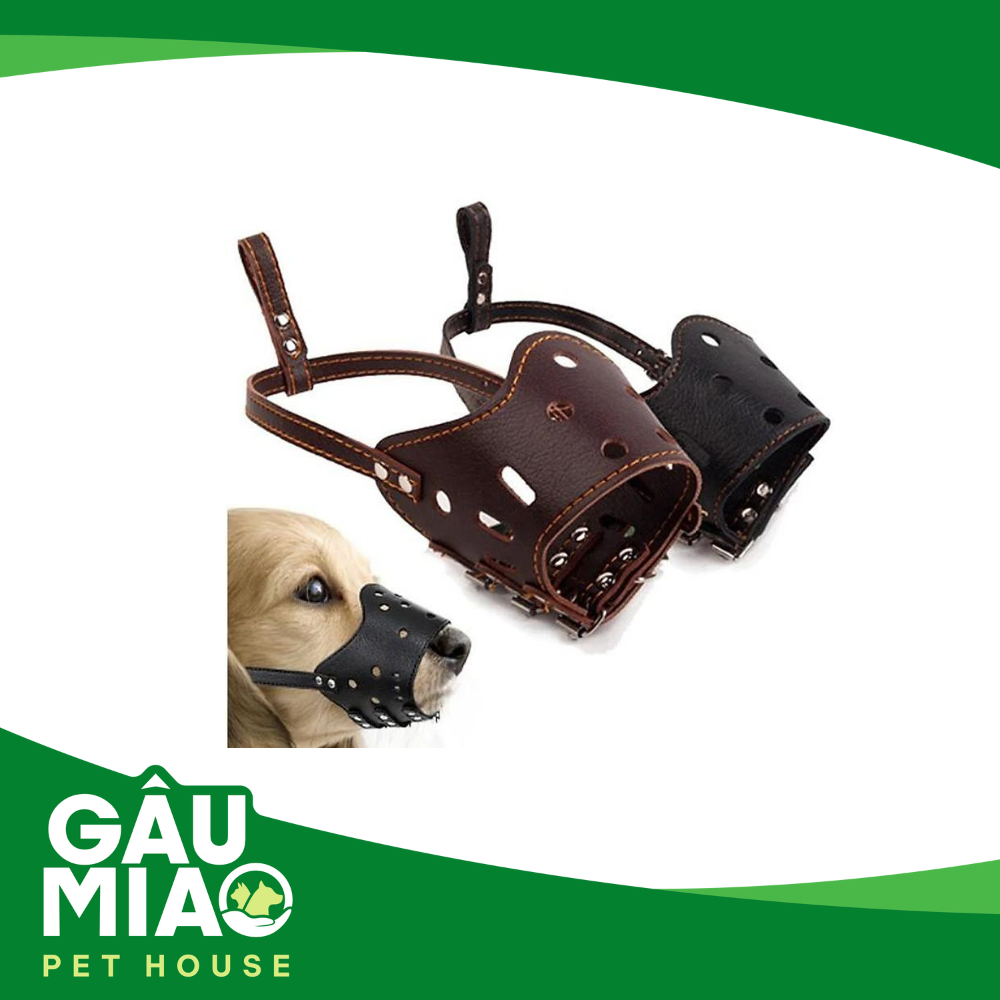 Rọ mõm cho chó bằng da (Pu)