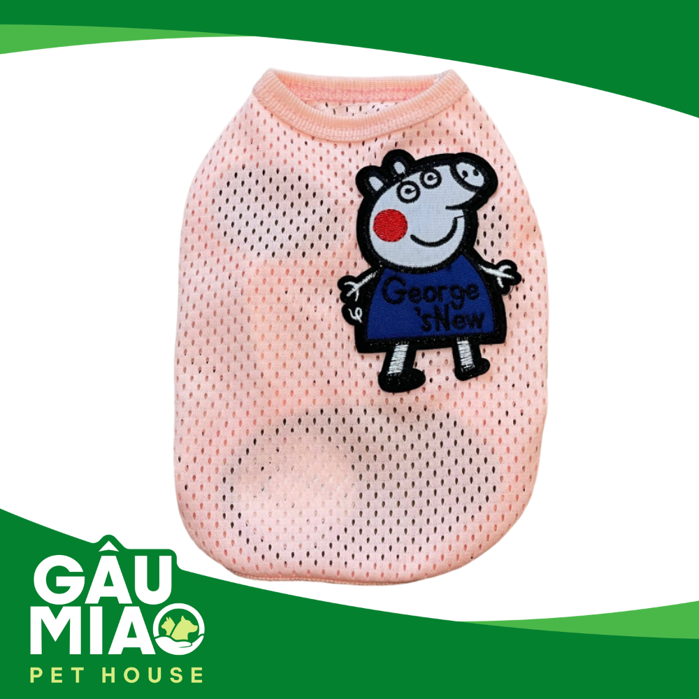 Áo lưới heo Peppa-Hồng