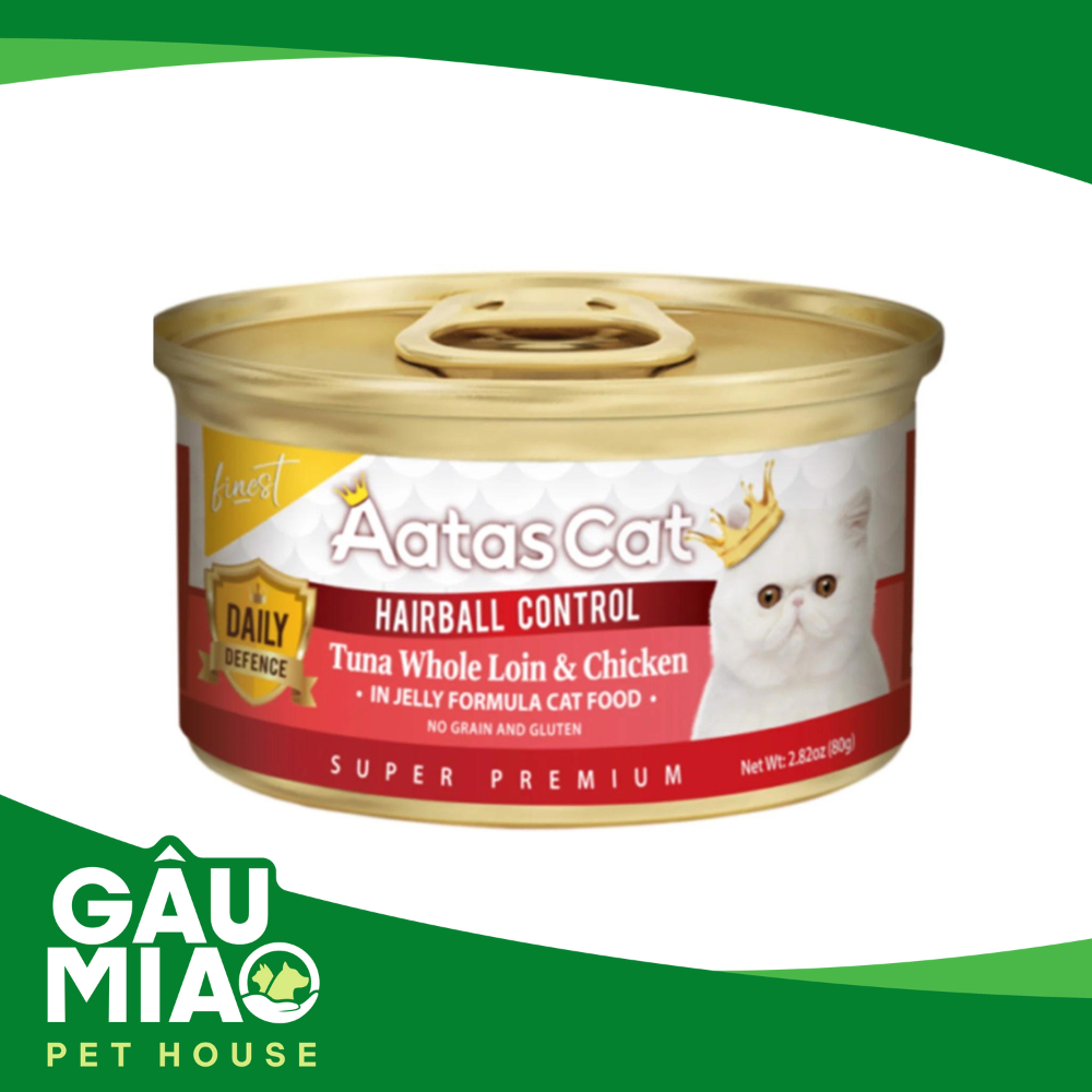 Aatas Cat Daily Defence-Pate chức năng-Thăn cá ngừ & gà 80g