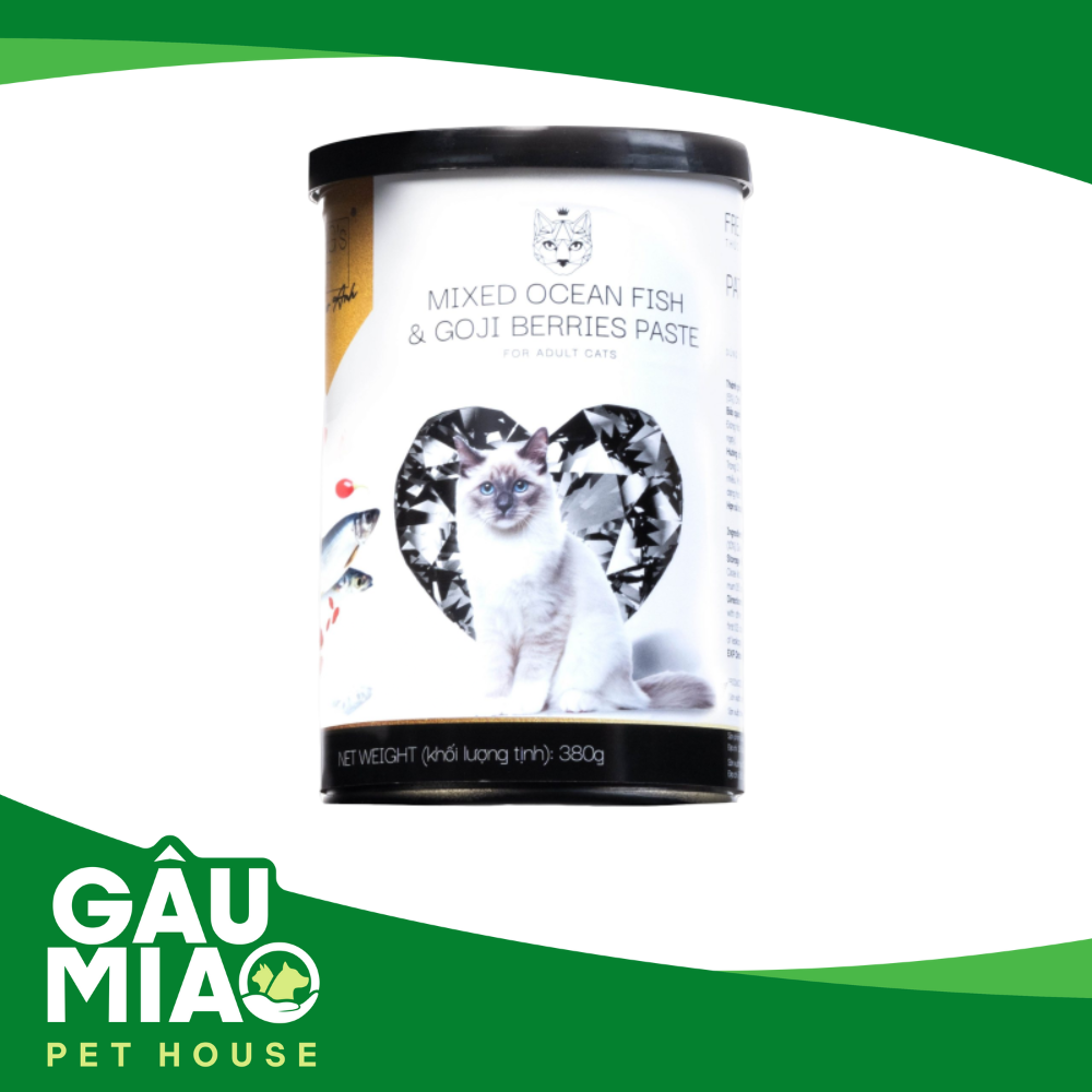 King's Pet Pate Hỗn hợp Cá+Kỷ tử (Mèo) 380g