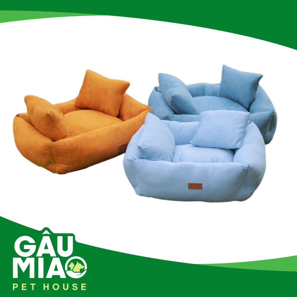 Nệm vuông da lộn TD