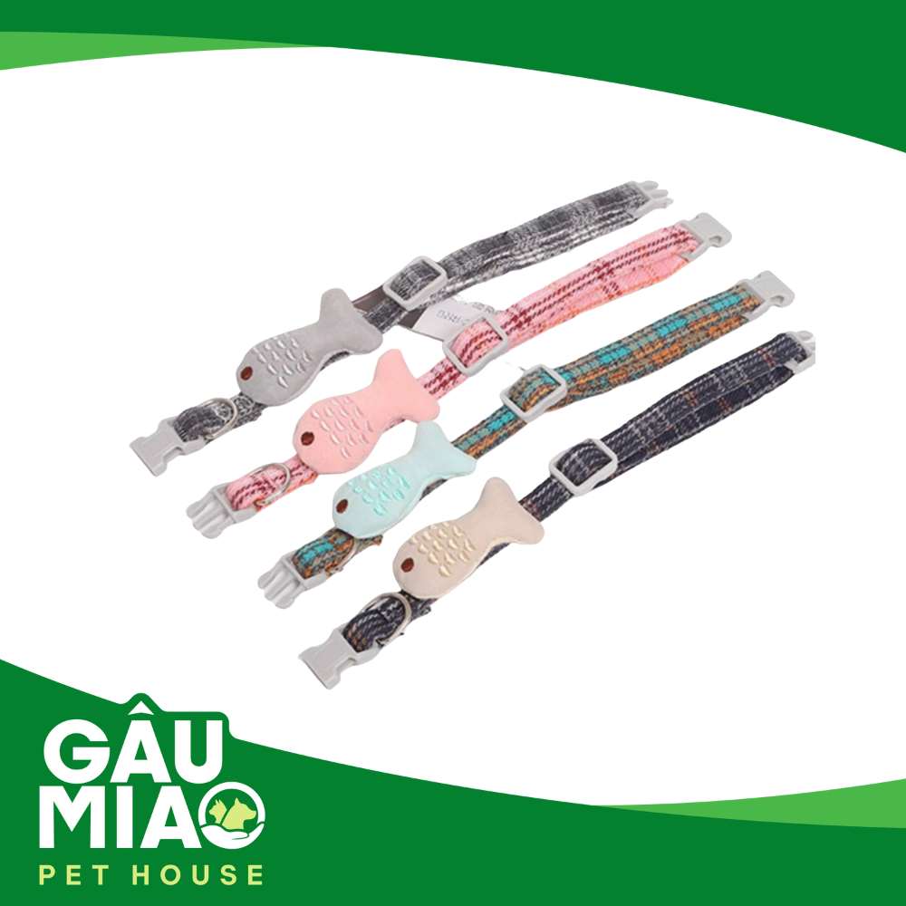Vòng cổ Pet Limitless - Caro 1cm gắn hình thú