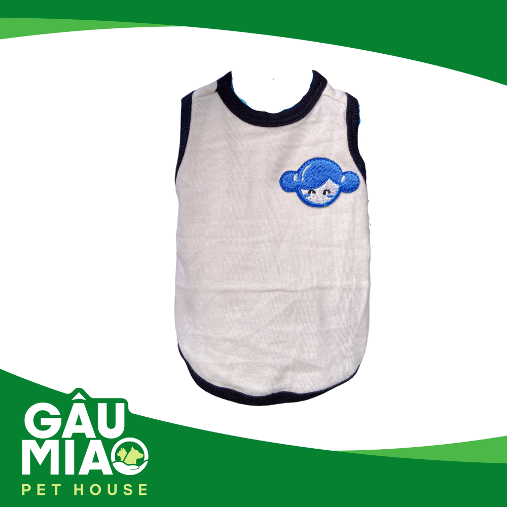 Áo thun sát nách thêu động vật