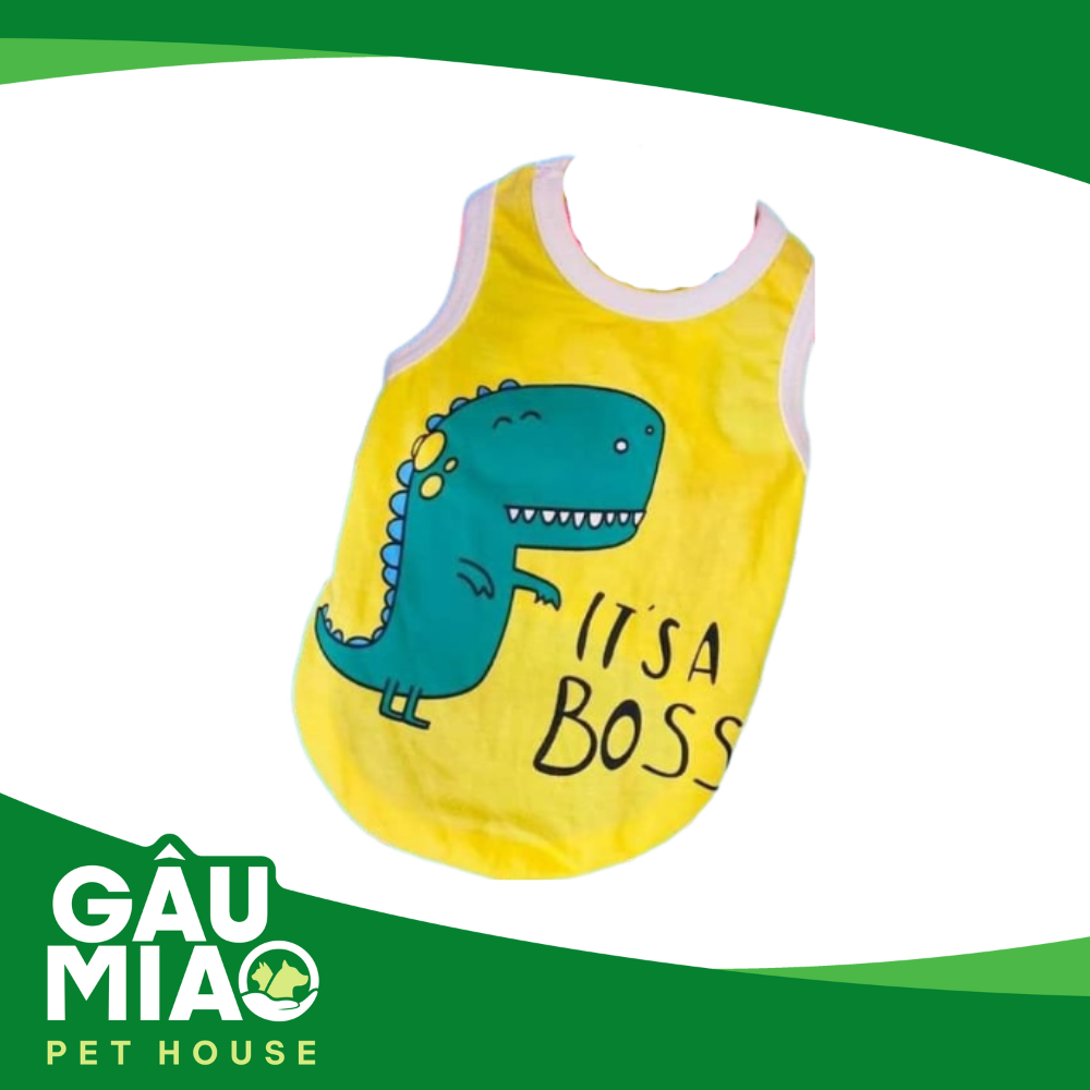 Áo thun sát nách in hình khủng long