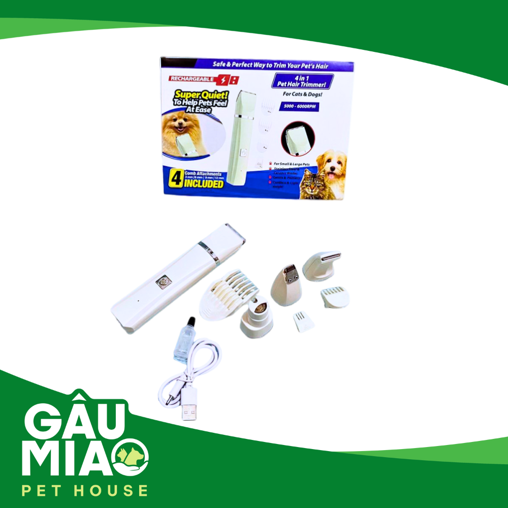 Bộ tông đơ 4in1 cho thú cưng