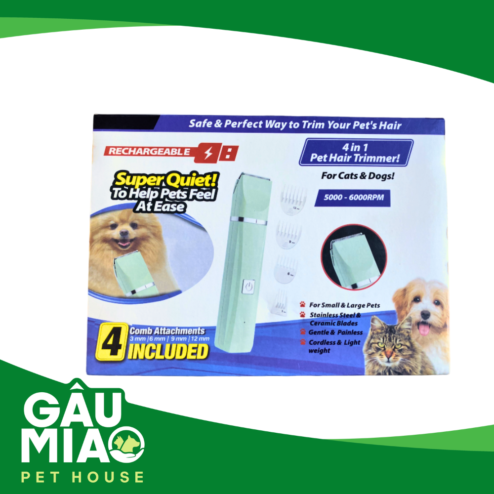 Bộ tông đơ 4in1 cho thú cưng