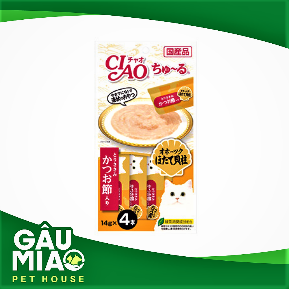 CIAO-Sốt thưởng cho mèo 56g (14gx4 tuýp)