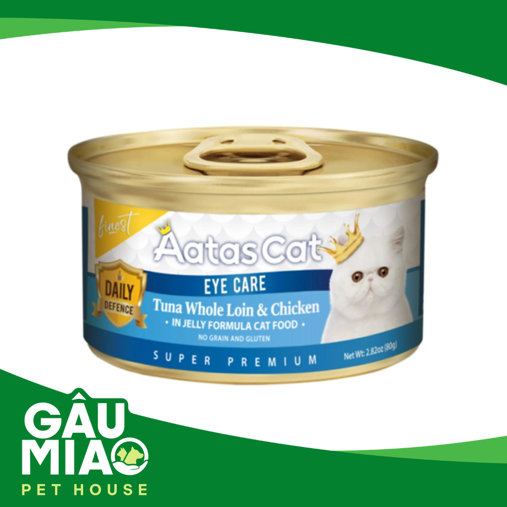 Aatas Cat Daily Defence-Pate chức năng-Thăn cá ngừ & gà 80g