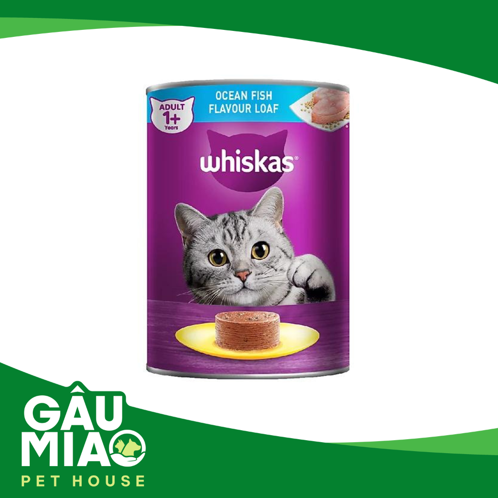 Whiskas Pate Adult Ocean Fish 400g - Pate mèo lớn vị cá biển