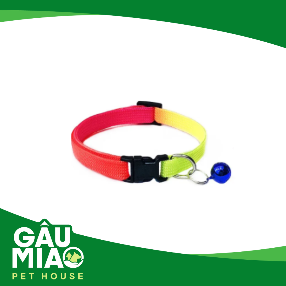 Cổ dù 7 sắc kèm chuông nhỏ
