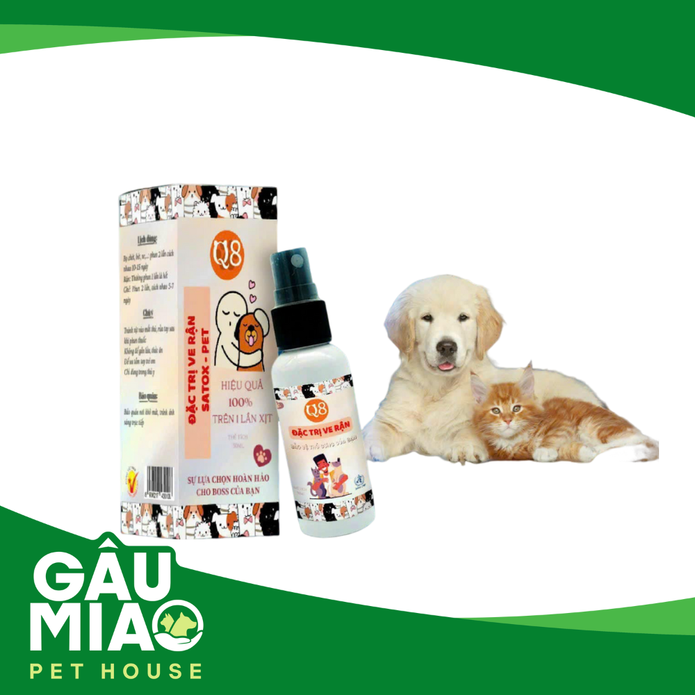 Xịt đặc trị ve rận Q8
