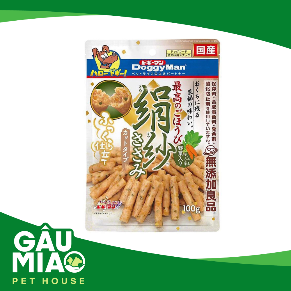 DoggyMan - Que gà nướng mềm bổ sung rau củ - 100g