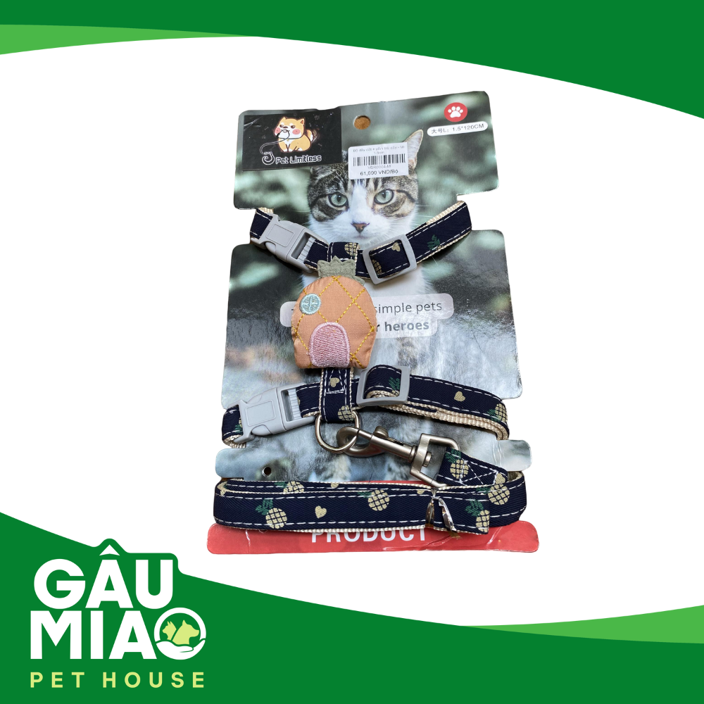 Bộ dây dắt + yếm trái cây