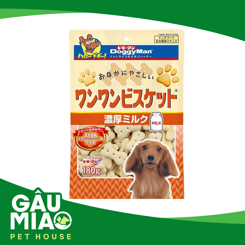 DoggyMan - Bánh quy sữa cho chó 180g