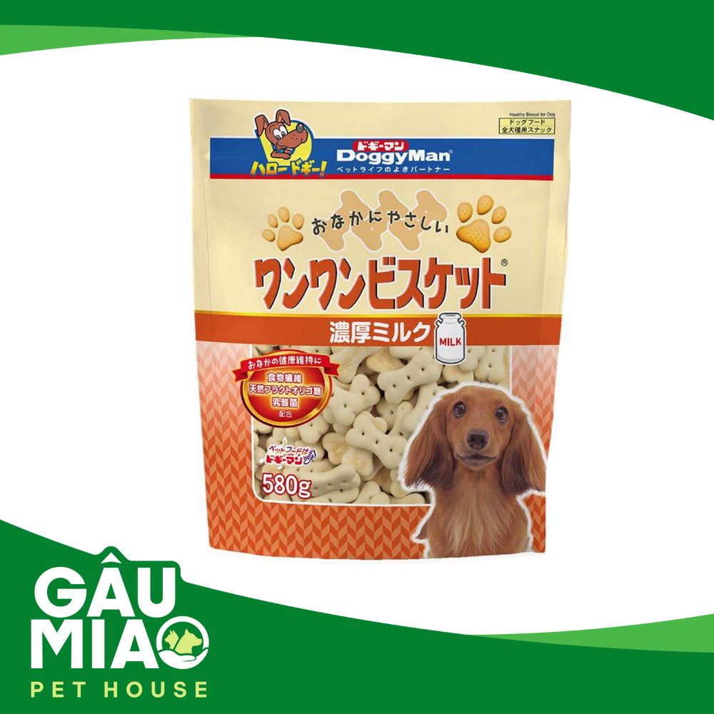 DoggyMan - Bánh quy sữa cho chó - 580g