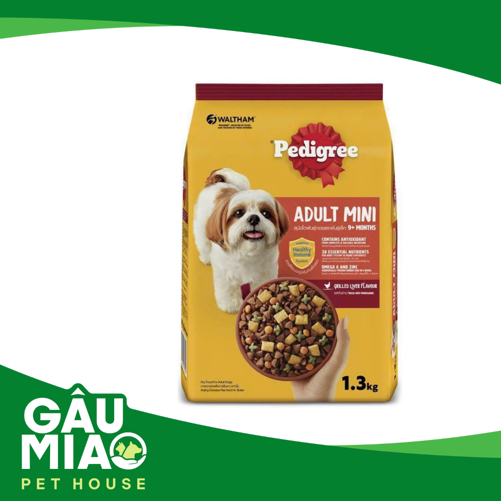 Pedigree Adult Mini dog-Gan nướng 1.3kg