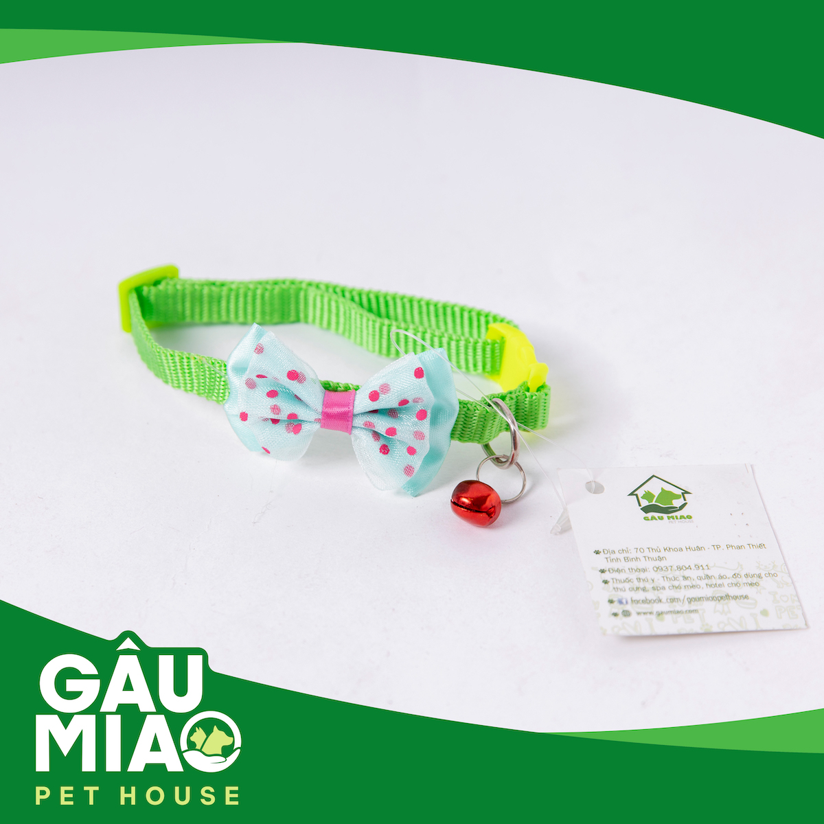 Vòng cổ nơ màu 1cm
