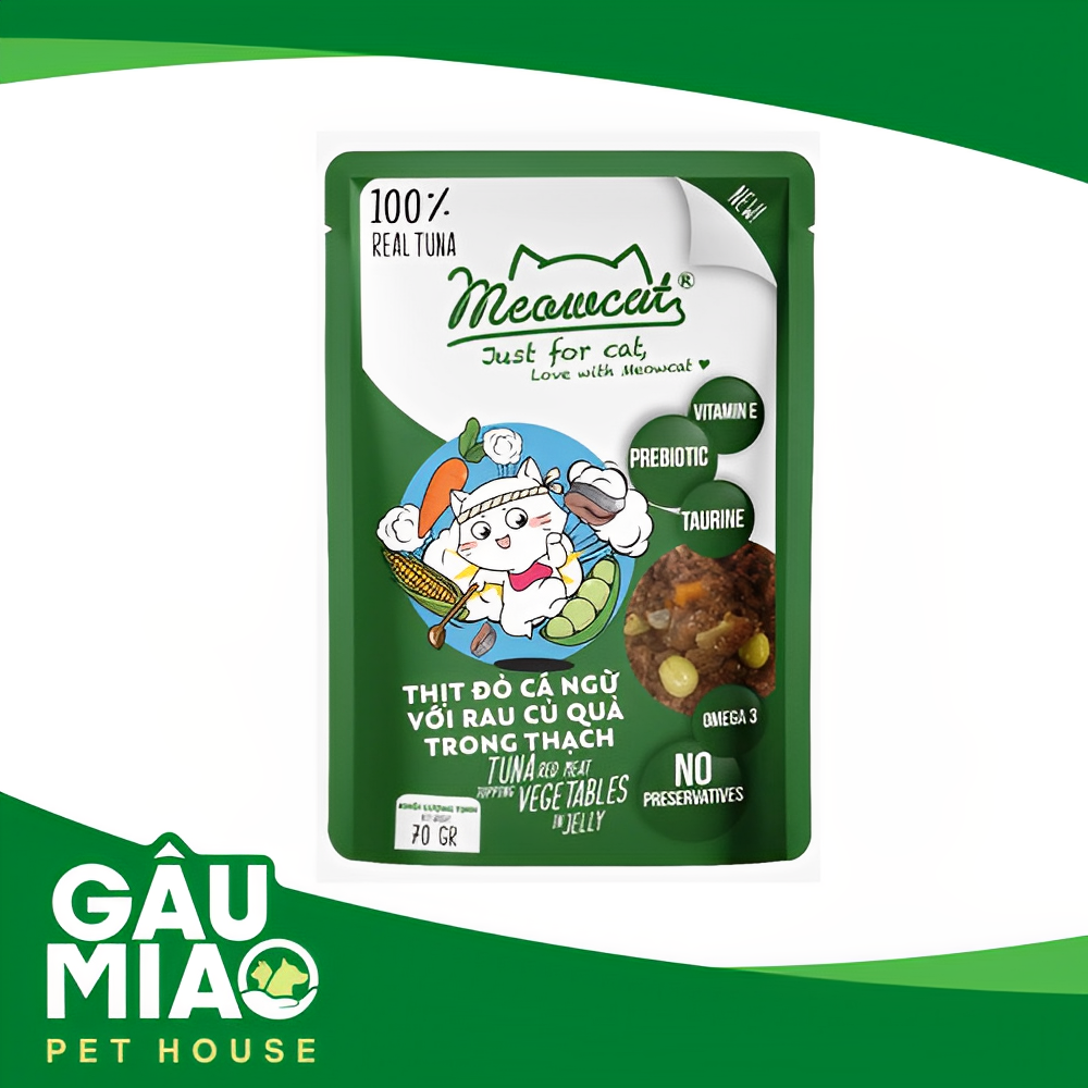 Meowcat Pate cho mèo >3 tháng tuổi gói 70g
