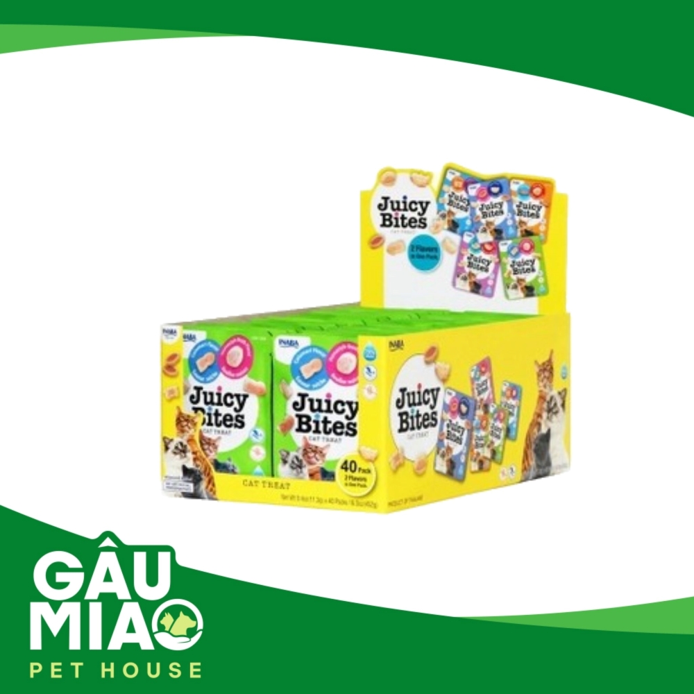 INABA JUICY BITES - Bánh thưởng mềm cho mèo 11.3g