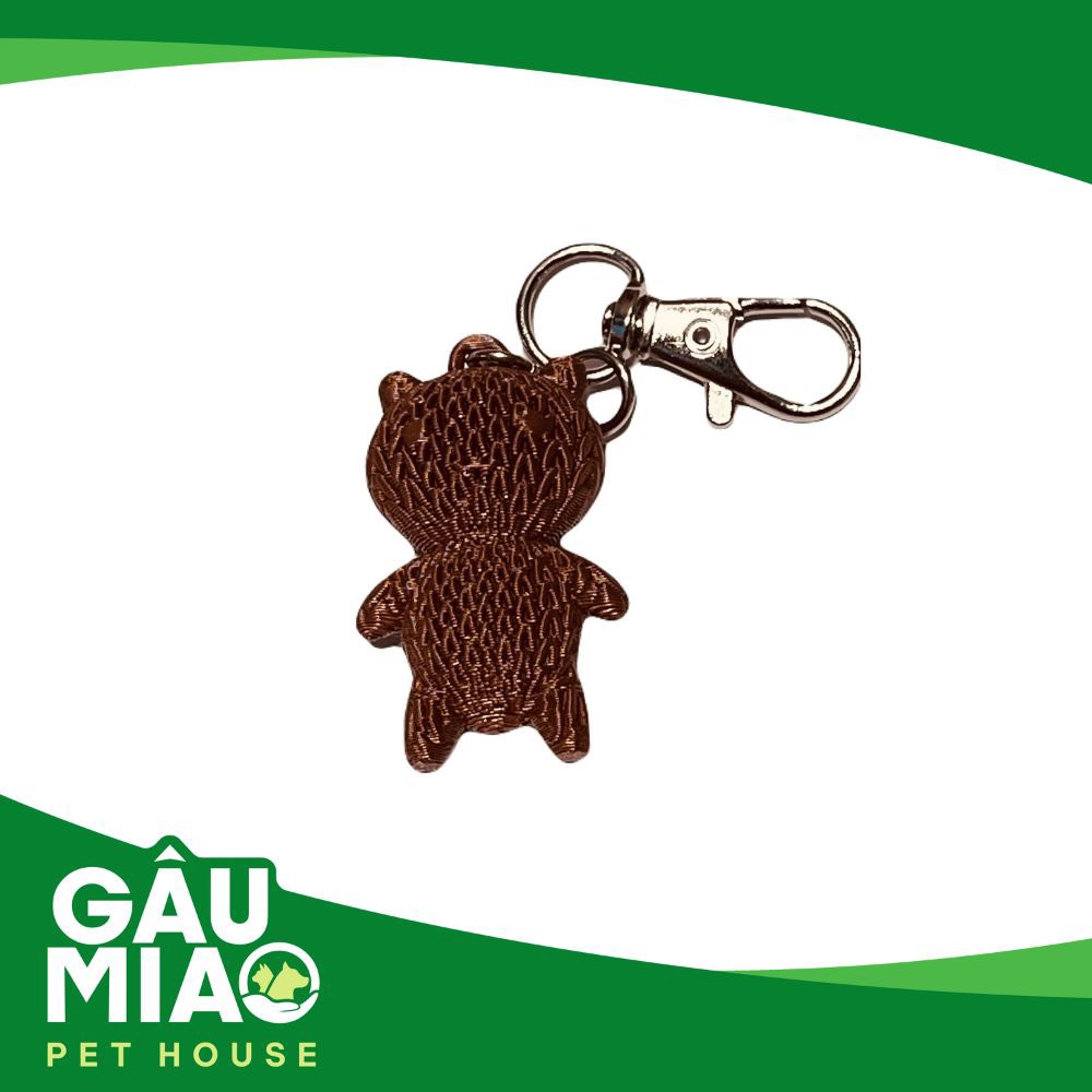 Móc khoá gấu len