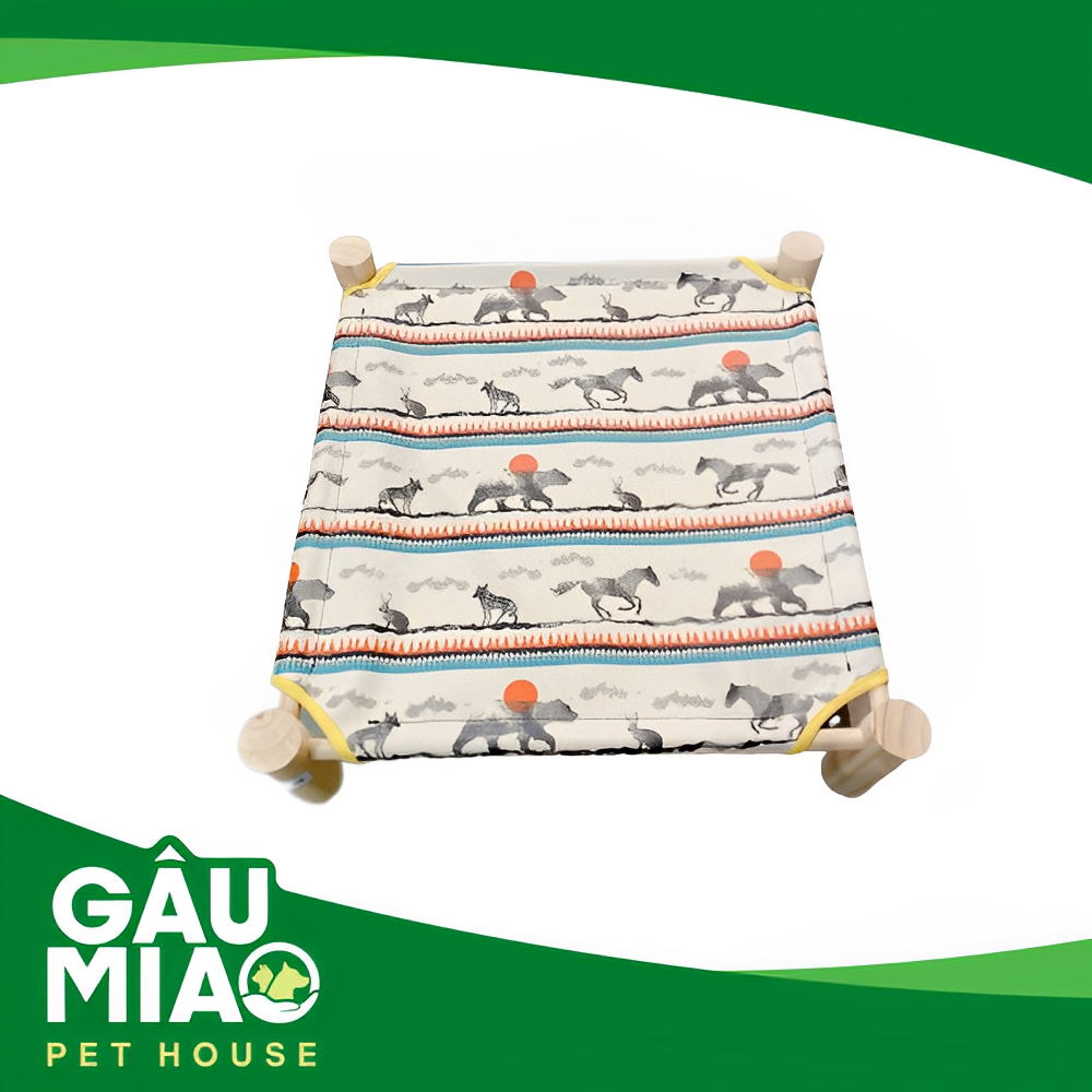 Giường võng gỗ 45x47cm