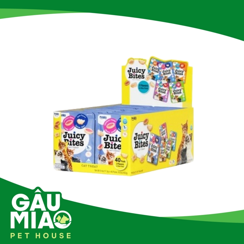 INABA JUICY BITES - Bánh thưởng mềm cho mèo 11.3g