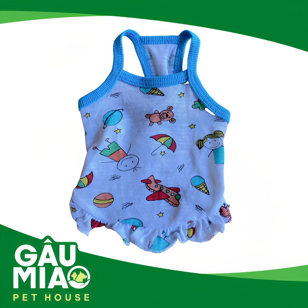 Đầm 2 dây cotton GN