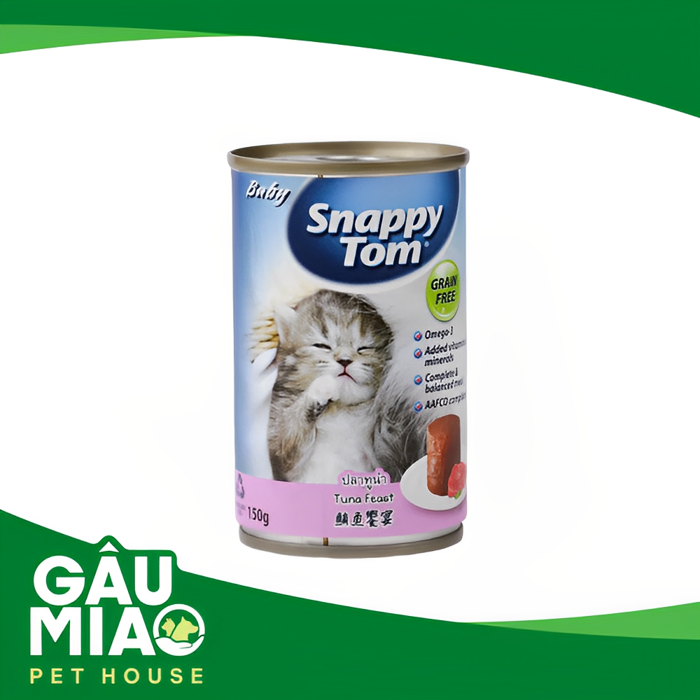 Snappy Tom Baby-Pate cho mèo con từ 1 tháng tuổi-Lon 150g