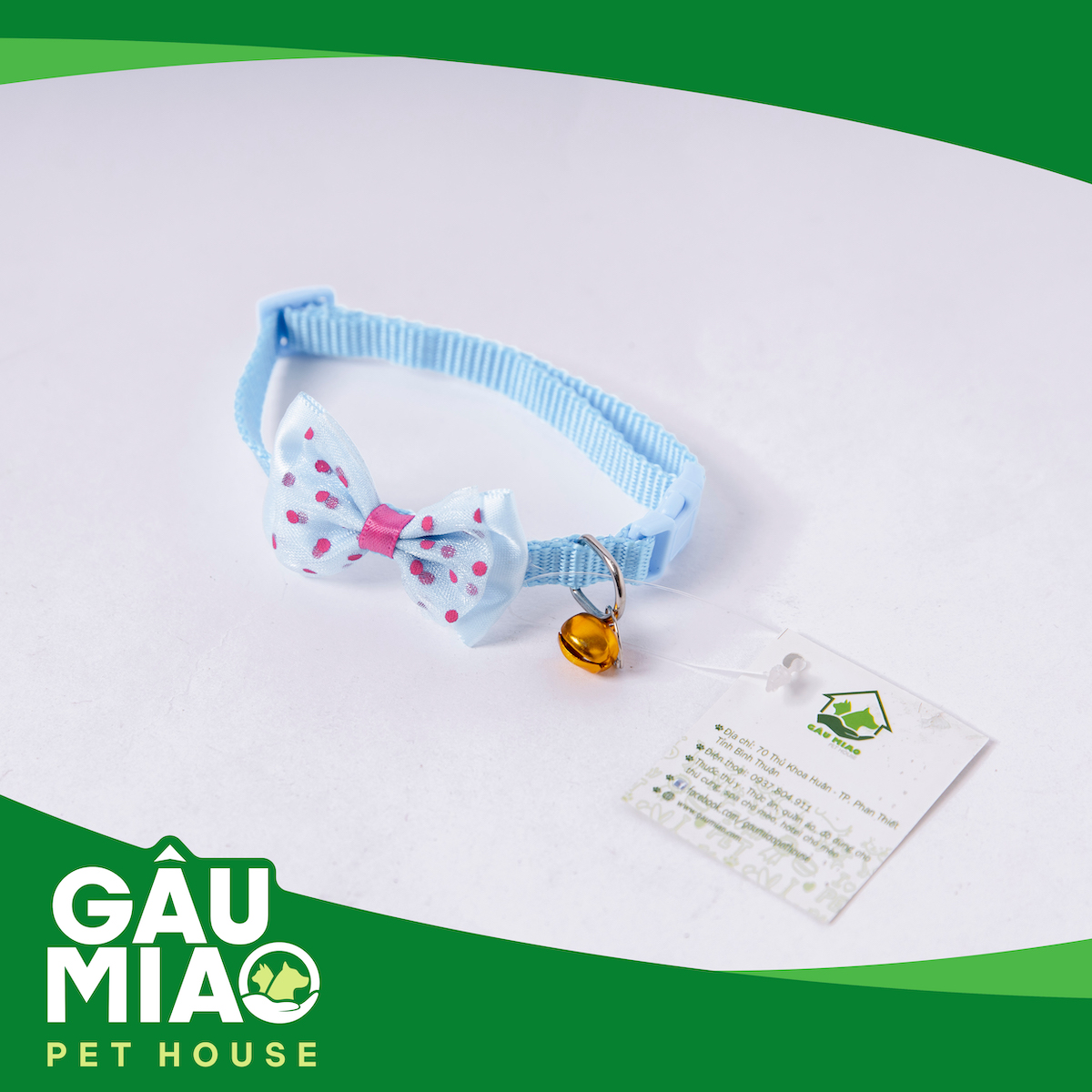 Vòng cổ nơ màu 1cm