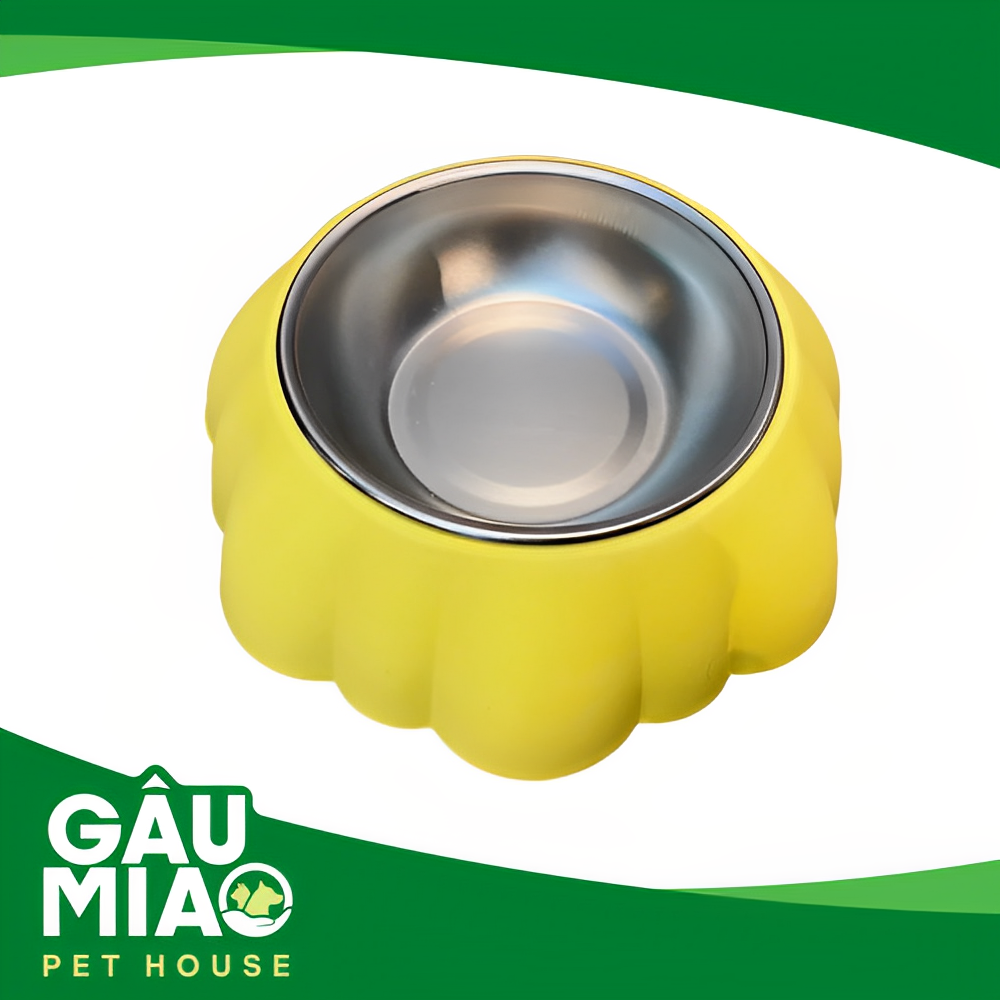 Tô nhựa hình hoa chén inox 14.5cm