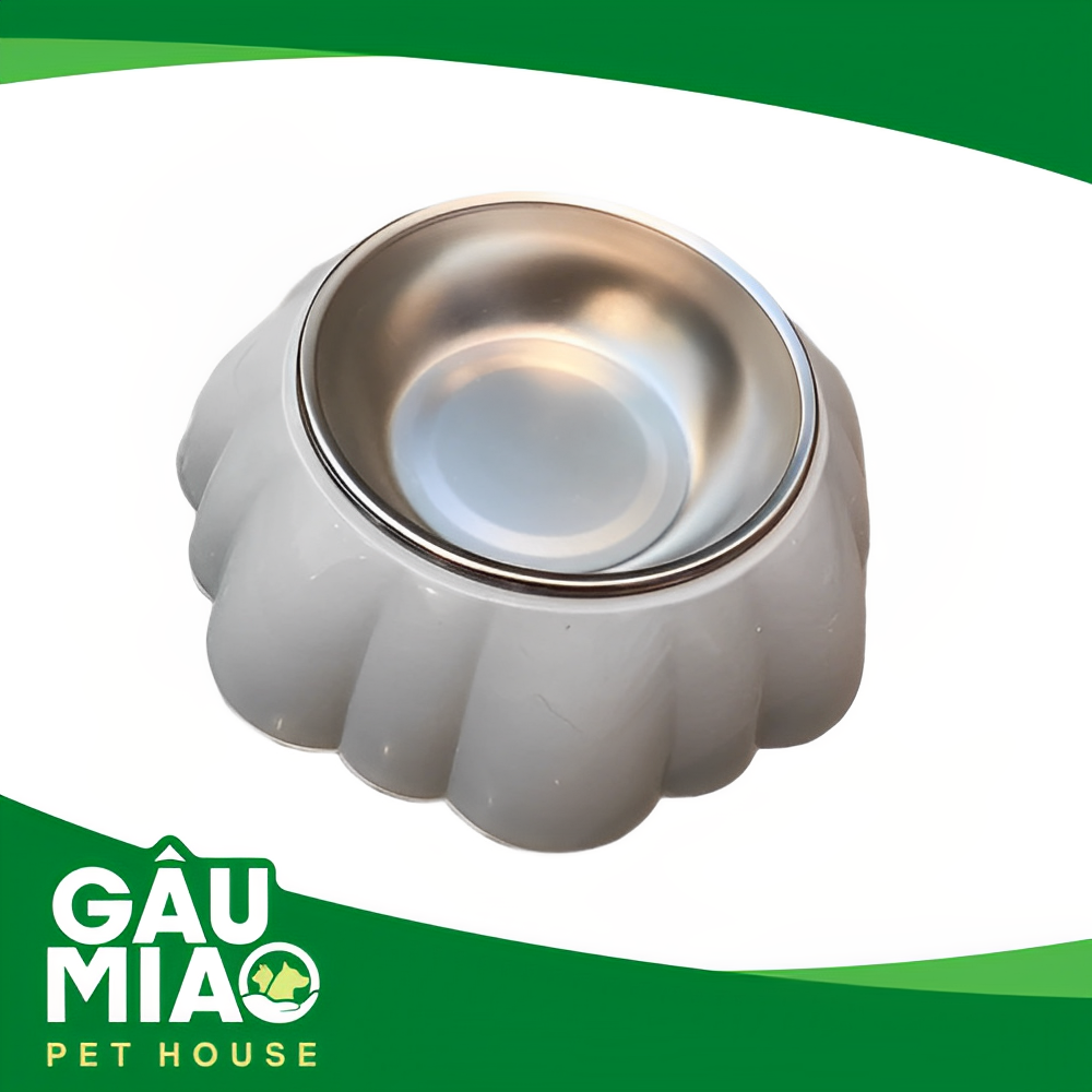 Tô nhựa hình hoa chén inox 14.5cm