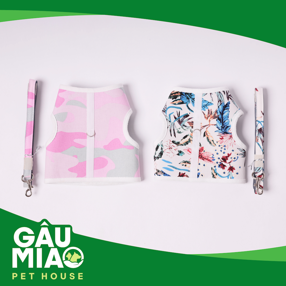 Bộ áo yếm+dây dắt (móc giữa)