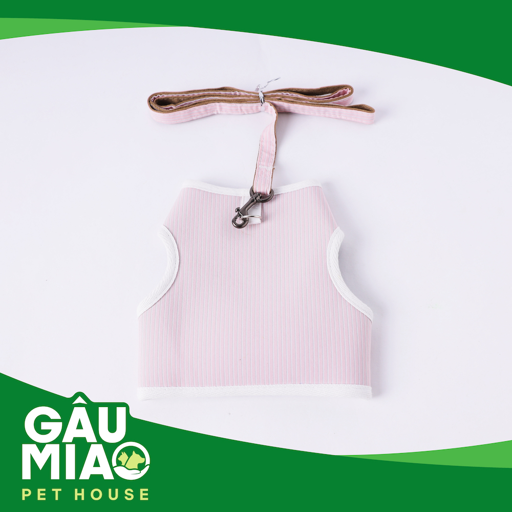 Bộ áo yếm+dây dắt (móc trên)