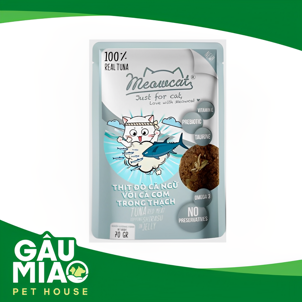 Meowcat Pate cho mèo >3 tháng tuổi gói 70g